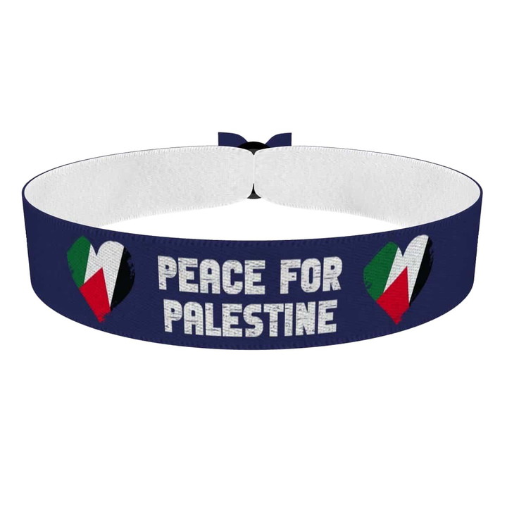 Zum Produkt Pease for Palestine Palästina Stoffarmband