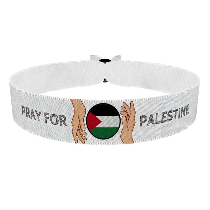 Zum Produkt Pray for Palestine Palästina Stoffarmband